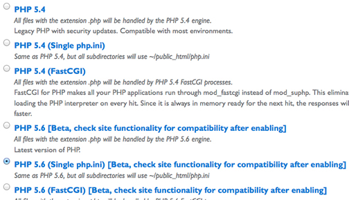 BlueHostPHP5.6